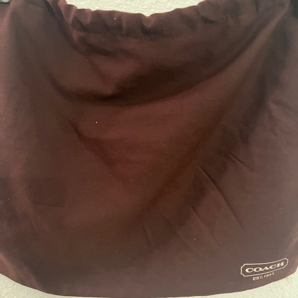 Coach Dark Brown Bag with Red Accents - Picture 8 of 15